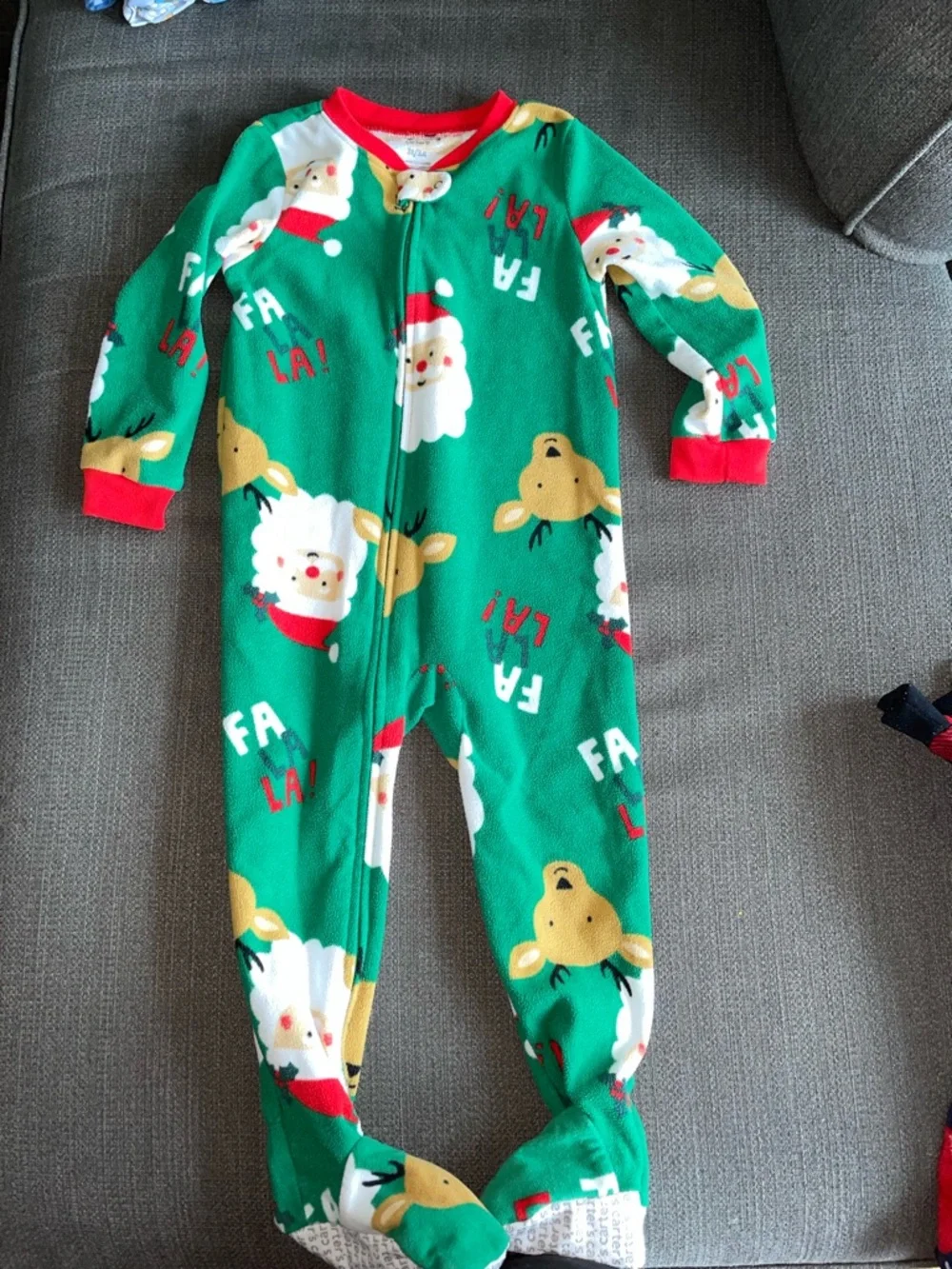 Lot of 9 - 3T toddler Plush Fleece Sleeper Pajamas - 2 pcs are Cotton - Picture 8 of 13